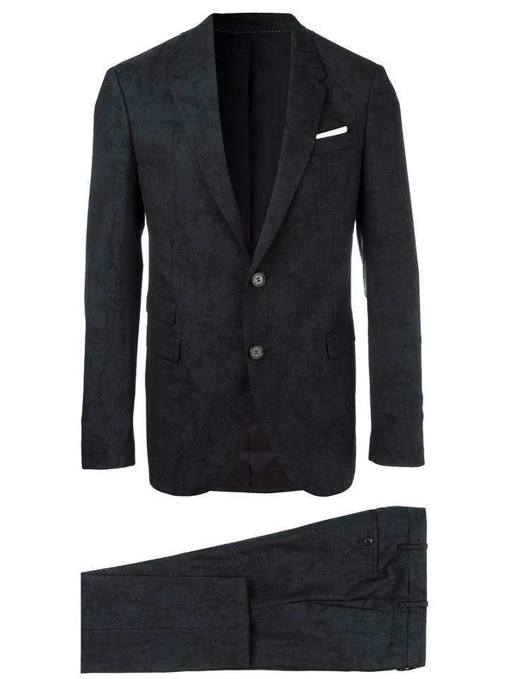 Neil Barrett Two Piece Suit, Men's, Size: 50, Blue, Virgin Wool/spandex/elastane/polyester/cotton