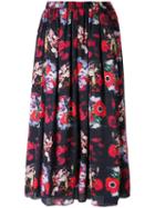 Kenzo - Floral Print Full Skirt - Women - Silk/polyester - 34, Silk/polyester