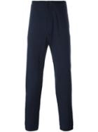 Fendi Slim Track Pants, Men's, Size: 54, Blue, Polyamide/virgin Wool