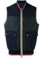 Salvatore Ferragamo - Quilted Gilet - Men - Polyester - 48, Blue, Polyester