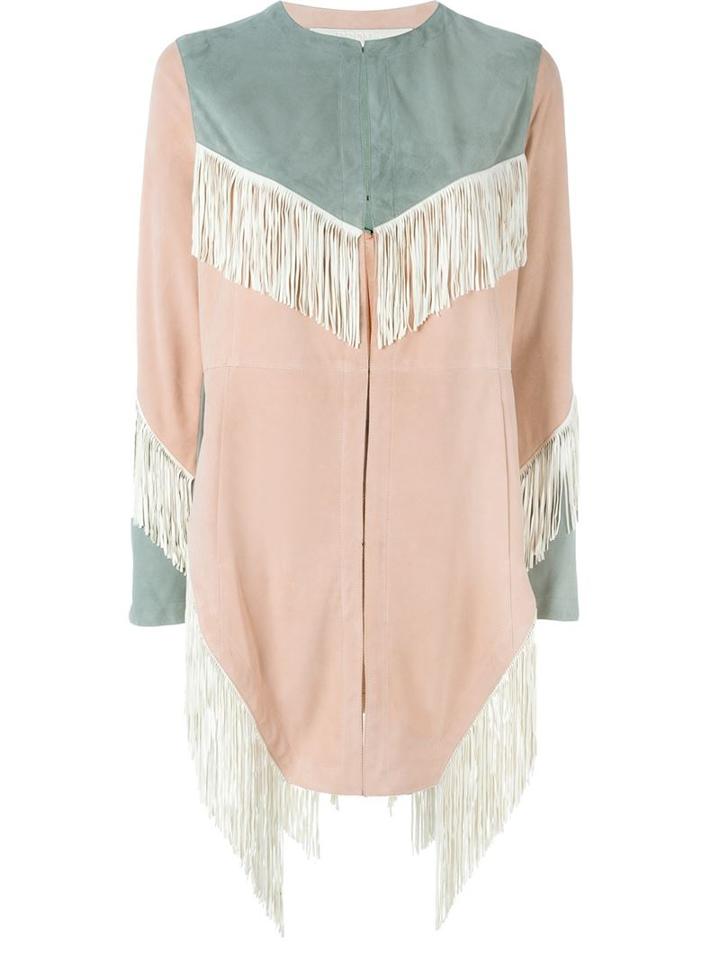 Drome Fringed Panelled Coat