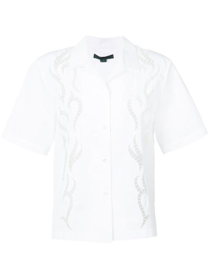 Alexander Wang Laser Cut Shirt, Women's, Size: Xs, White, Cotton