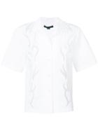 Alexander Wang Laser Cut Shirt, Women's, Size: Xs, White, Cotton