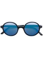 Giorgio Armani - Round Frame Sunglasses - Unisex - Acetate - 49, Black, Acetate
