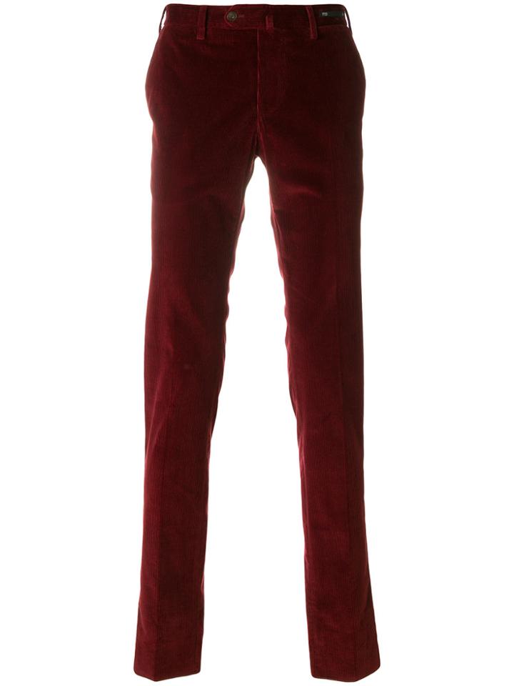 Pt01 Straight Trousers - Red