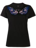 Pinko Embellished Wings T-shirt - Black