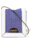 Theatre Products - Textured Shoulder Bag - Women - Leather - One Size, Blue, Leather