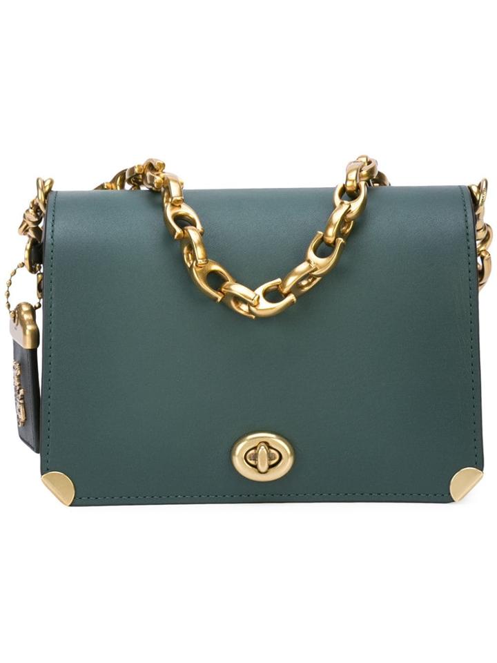 Coach Coach 37393 B4apc Leather/fur/exotic Skins->leather - Green