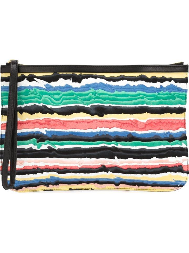 Pierre Hardy Striped Clutch Bag