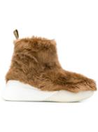 Stella Mccartney Ankle Faux-fur Boots - Brown
