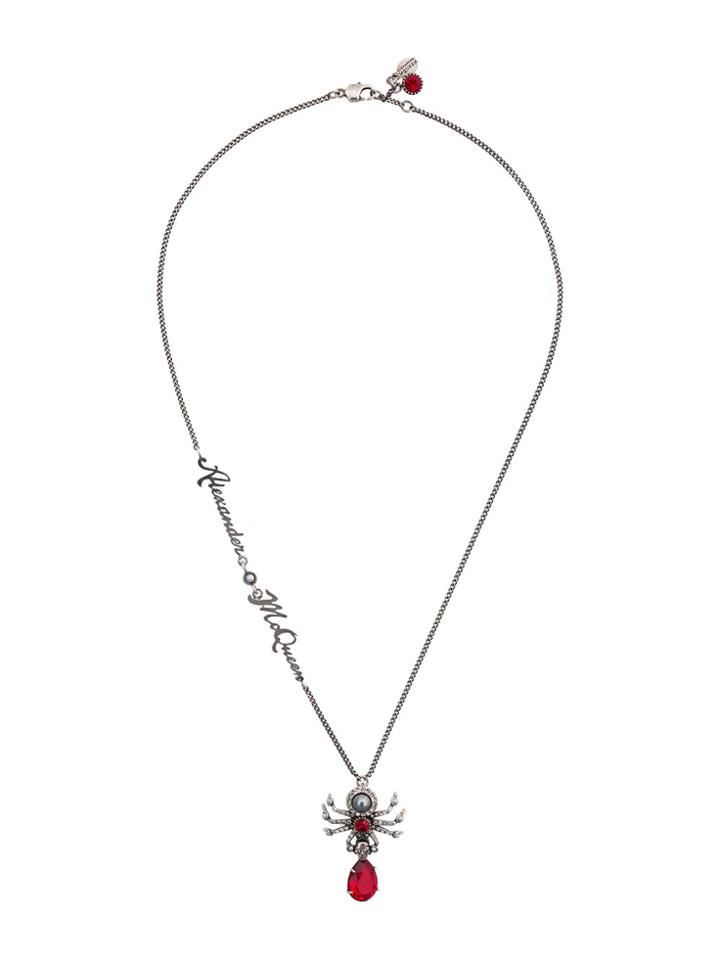 Alexander Mcqueen Signature Beetle Necklace - Metallic