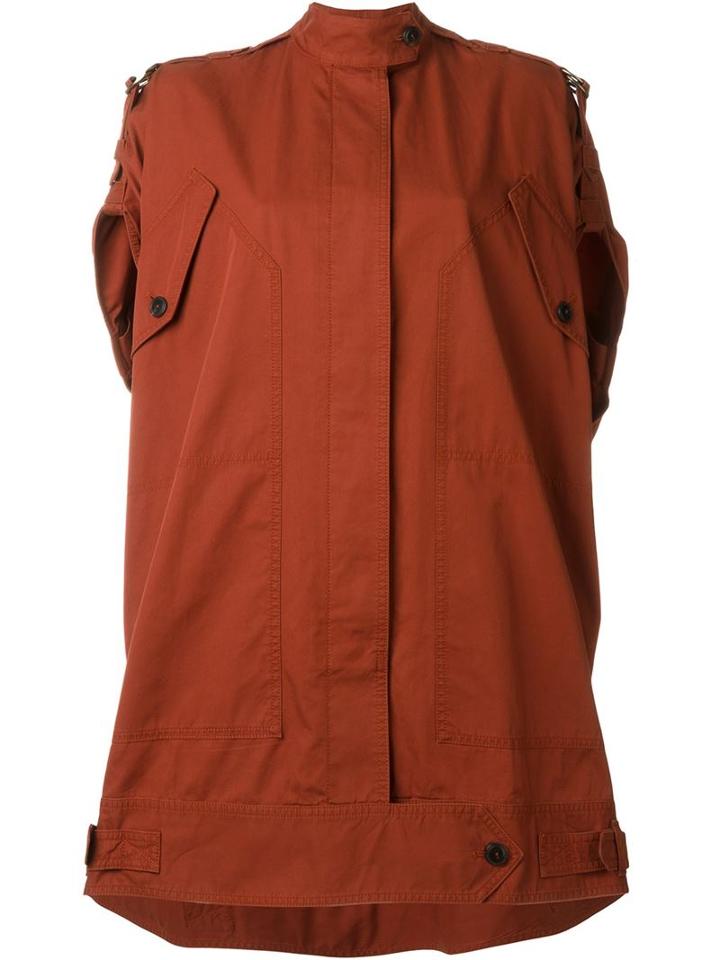 Roberto Cavalli Oversized Sleeveless Jacket