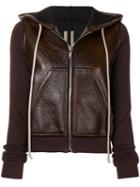 Rick Owens Drkshdw Zip Front Hoodie - Brown