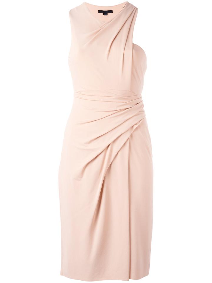 Alexander Wang Wrap Effect Draped Dress, Women's, Size: 4, Nude/neutrals, Nylon/spandex/elastane/acetate