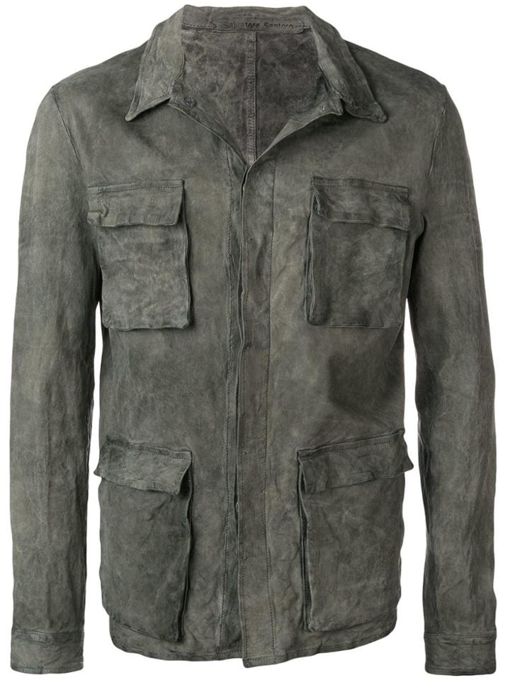 Salvatore Santoro Structured Shirt Jacket - Green