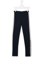 Tommy Hilfiger Junior Teen Logo Trim Trousers - Blue