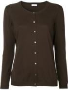 Ballsey Round Neck Cardigan - Brown