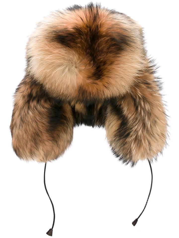 Dsquared2 Ski Trapper Hat - Nude & Neutrals