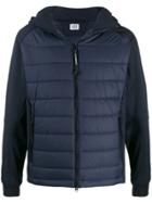 Cp Company Zip-front Padded Panel Jacket - Blue