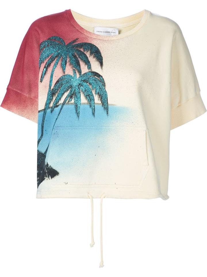 Faith Connexion Palm Tree Print Sweatshirt