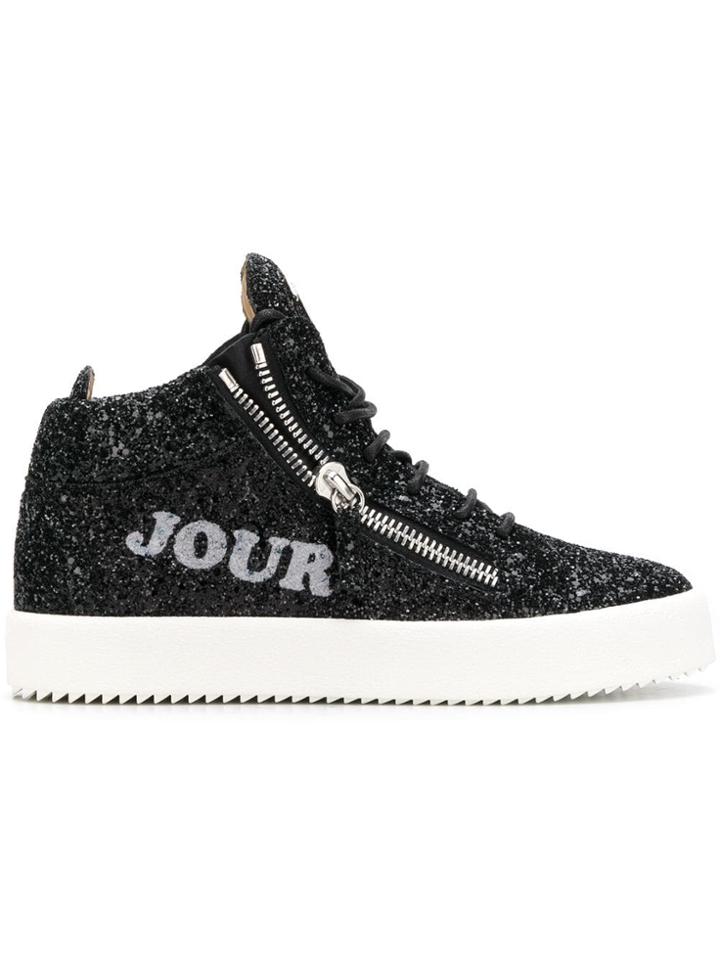 Giuseppe Zanotti Design Bonjour Nuit Hi-top Sneakers - Black