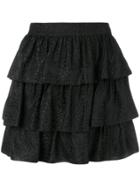 Stella Mccartney Jacquard Tiered Skirt - Black
