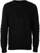 Roberto Collina Long-sleeved Sweater, Men's, Size: 50, Black, Cotton