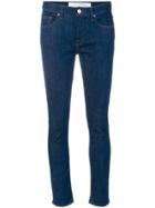Victoria Victoria Beckham Patchwork Slim-fit Jeans - Blue