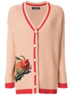 Twin-set Flower Embroidered Cardigan - Nude & Neutrals