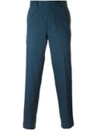 Mp Massimo Piombo Straight Leg Tailored Trousers, Men's, Size: 46, Grey, Cotton