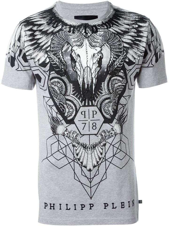 Philipp Plein Alex T-shirt, Men's, Size: Xl, Grey, Cotton
