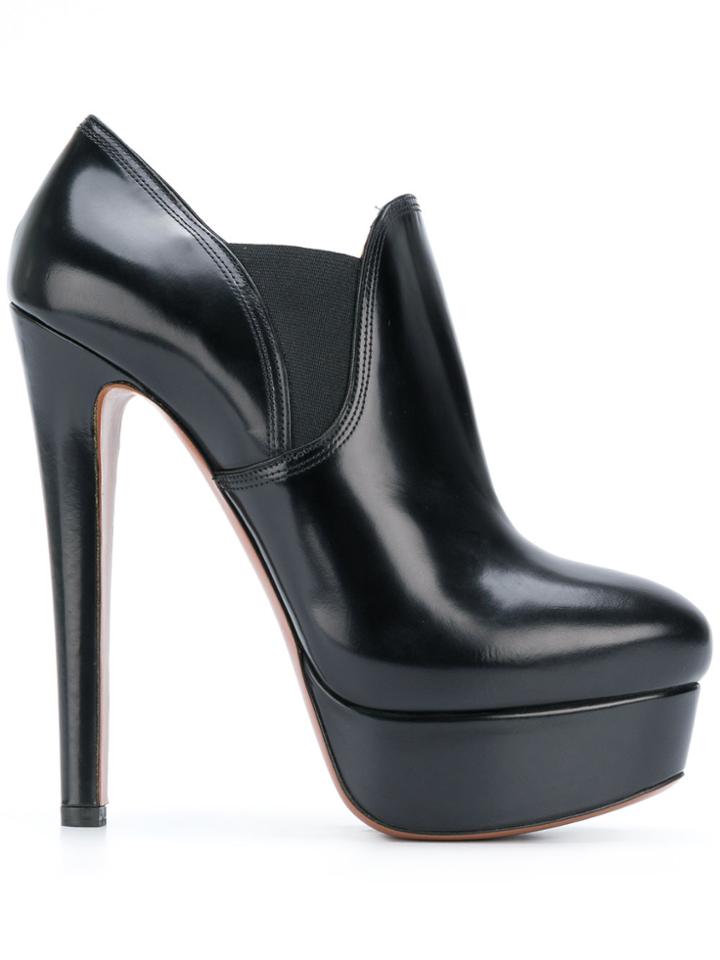Alaïa Vintage Platform Ankle Boots - Black