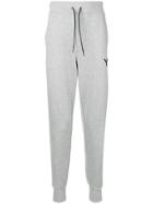 Y-3 Logo Print Cuffed Sweatpants - Grey