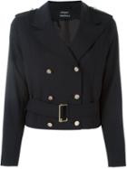 Anthony Vaccarello Double Breasted Military Jacket