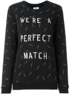Zoe Karssen Embroidered Match Sweatshirt