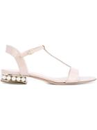 Nicholas Kirkwood Casati Sandals, Women's, Size: 37.5, Nude/neutrals, Patent Leather