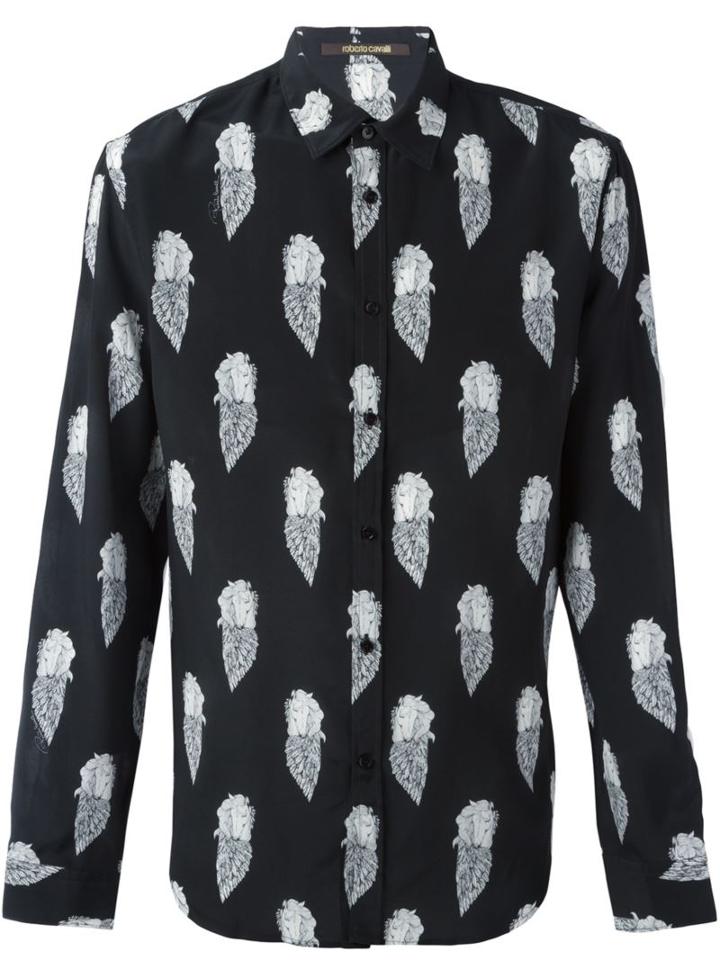 Roberto Cavalli All-over Pegasus Print Shirt