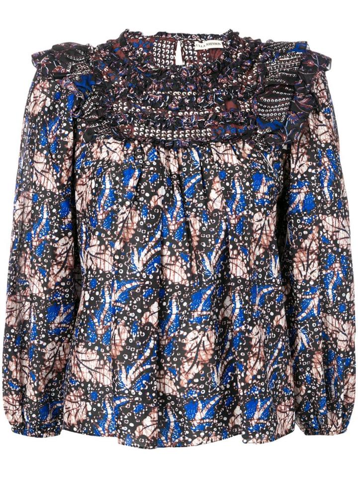 Ulla Johnson Dalma Print Blouse - Blue