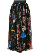 Dolce & Gabbana Printed Chiffon Skirt - Multicolour