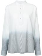Elizabeth And James Gradient Button Down Collar Shirt - White