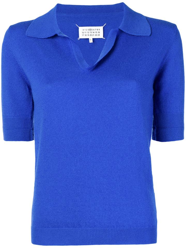 Maison Margiela Short-sleeved Sweater - Blue
