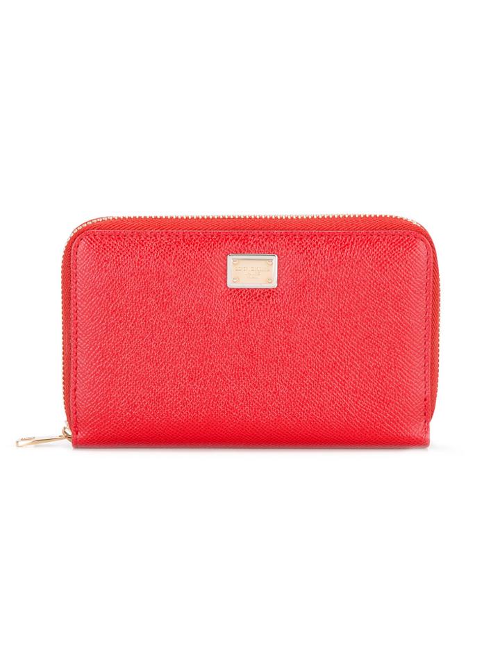 Dolce & Gabbana 'dauphine' Print Wallet - Red
