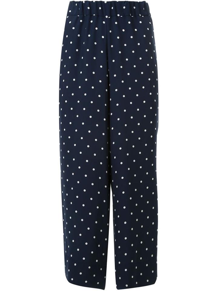 Antonio Marras Polka Dot Culottes, Women's, Blue, Polyester