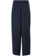 Antonio Marras Polka Dot Culottes, Women's, Blue, Polyester