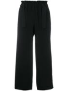 Vince Flared Cropped Trousers - Black