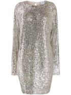 In The Mood For Love Sequinned Shift Dress - Silver