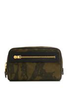Tom Ford Camouflage Print Zipped Clutch - Green