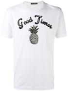 Dolce & Gabbana - 'good Times' T-shirt - Men - Silk/cotton/polyester/glass - 48, White, Silk/cotton/polyester/glass