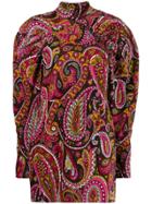 Rotate Paisley Print Mini Dress - Pink