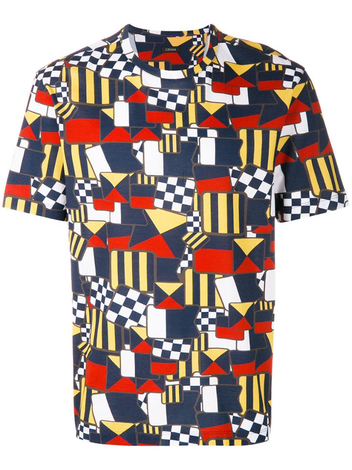 Z Zegna Printed T-shirt - Multicolour